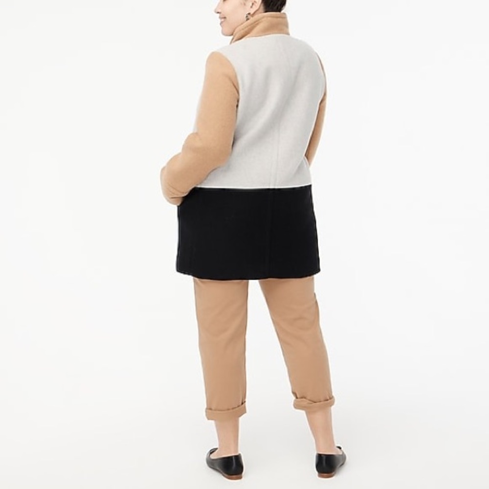 J.Crew Factory Colorblock City Coat - Picture 6 of 15